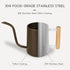 Watering Can for Indoor Plants, 35 oz/1000 ml Metal Stainless Steel Pot with Long Spout for House Plants Bonsai Outdoor Garden Flower Decorative (...