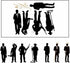 Father's Day Male Occupation Silhouette Metal Cutting Dies for Card Making, Paper Embossing Die Cuts Kit Templates, Storage Pockets Supplies, Phot...