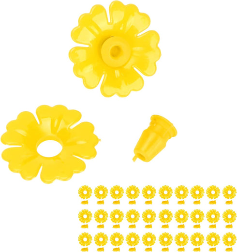 30 Set Hummingbird, Hanging Bird Feeding Ports star shaped flexible Feeder Flowers perky replacement hummingbird Replacement Parts Garden Supplies...