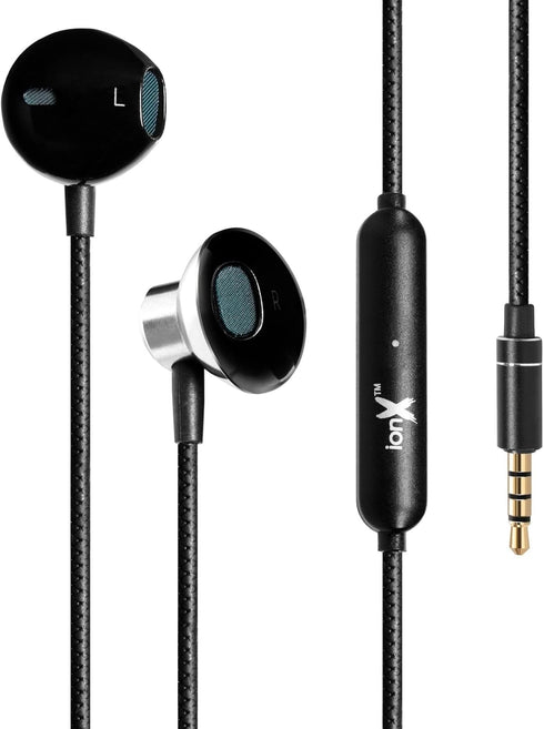 Wired Earbuds with Microphone, 3.5mm Corded Headphones with Volume Control Compatible with iPhone/iPad/iPod/Computer/Laptop, Black...