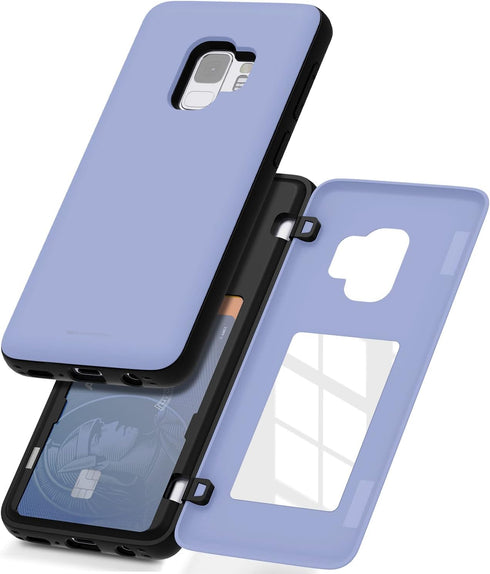 GOOSPERY for Samsung Galaxy S9 Wallet Case with Card Holder, Easy Magnetic Door Closure Protective Dual Layer Bumper Phone Back Cover with Hidden ...