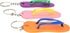 Colorful Flip Flop Keychains (48 Pack) 2.5" Luau Sandal Key Chains. Rubber. Great for Party Favor, Backpack Purse, Luggage, Prizes, Giveaways. (Pa...