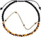 Jewever Layered Tiger Eye/Black Agate Anklet Bracelet for Women 14K Gold Plated Chain Anti-Anxiety Yoga Meditation Beach Foot Jewelry...