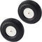 Fielect 5 inch RC Model Airplane Super Light Sponge Tire Tail Wheel Tire and Wheel Sets for RC Car Airplane PU Sponge Tire with Plastic Hub 2 Pcs...