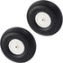 Fielect 5 inch RC Model Airplane Super Light Sponge Tire Tail Wheel Tire and Wheel Sets for RC Car Airplane PU Sponge Tire with Plastic Hub 2 Pcs...