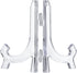 uxcell 4pcs 4.3" Easel Plate Holder, Plastic Folding Display Stand Clear for Decorative Picture Frame...
