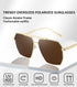 Dollger Oversized Square Sunglasses for Women Men Polarized Aviator Shades Retro Large Sun Glasses...