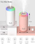 Plant Humidifier, 350ml USB Mini Humidifier for Plants, Small Plant Humidifier with Night Light, Cool Mist Humidifier Baby, Plant Humidifier indoo...