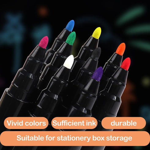 Liquid Chalk Markers for Acrylic Fridge Calendar Dry Erase Markers, Wet Erase Pens Set of 6Colors apply to Glass, Labels, Whiteboards Dry Erase Ac...