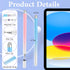 Stylus Pens for Touch Screens, Luntak 2 in 1 Magnetic Disc Stylus Pen for iPad with Magnetic Cap, iPad Tablet Pen Compatible with iPhone/iPad/Andr...