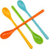 Long Handle Mixing Spoon Plastic coffee spoon iced tea spoons long spoon Suitable for iced coffee lemonade sundae (white light green pink yellow o...