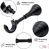 Heavy Duty Curtain Rod Brackets for Wall, 6 inch Curtain Rod Brackets, Extra Long Holder for Heavy Curtains, for 3/4 to 1 inch Rods, 2 pcs Extende...