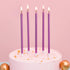 PHD CAKE Purple Long Thin Metallic Birthday Candles for Cake Party, Cake Candles, Weddings Cake Decorations, Candles for Cake...
