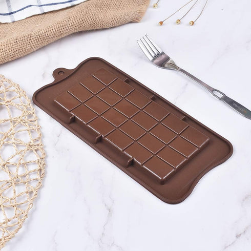 Newk Chocolate Silicone Molds, Break-Apart Candy and Energy Bar Silicone Molds, Pack of 6...