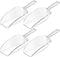 Hestya 4 Pcs Multi Purpose Clear Plastic Scoops for Candy Buffet Acrylic Kitchen Ice Food Popcorn Scoops for Protein Powders, Ice Cream, Coffee, T...