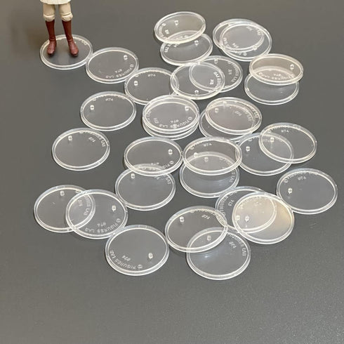 30Pcs 37.5mm wide Round Clear Action Figure Display Stands Fit for 3.75” MODERN Star Wars / MODERN Gi Joe / Marvel Legends Figure toy...