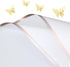 FWSA WRAPS Korean Flower Wrapping Paper White Florist Bouquet Paper with12pcs 3D Gold Butterflies Stickers, Mother's Day 20pcs Gold Edge Gift Pack...