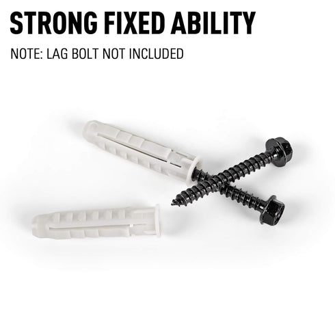 Concrete Wall Anchors for TV Wall Mount Installation Suitable for Concrete Wall or Brick Wall Installation Plastic Anchor Bolts 10X50mm White 6pcs...