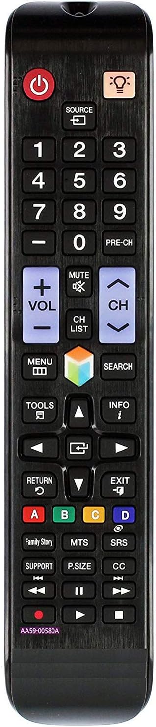 AA59-00580A sub AA59-00581A AA59-00594A Replaced Remote Fit for Samsung LED HDTV UN32EH5300F UN39EH5300F UN40EH5300F UN40ES6150F UN46EH5300 UN50EH...