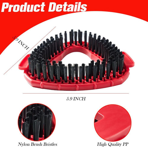 Scrub Brush Compatible with O Cedar Spin Mop 1 Tank System, Triangle Floor Scrubber Mop Replace Head Base Fit for Ocedar EasyWring Microfiber Spin...