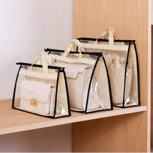 CINPIUK Clear Handbag Storage Bags Purse Organizer for Closet, Zipper Hanging Storage Bag for Handbags, XL...