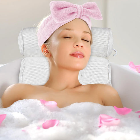 Skincare Spa Headband, Skincare Sponge Headbands for Washing Face, Puffy Make up Headbands with Fluffy Wristbands Set for Women Girls, Soft Terry ...