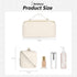 Travel Makeup Bag Large Capacity Cosmetic Bags for Women Organizer Checkered Bag (Square White)...