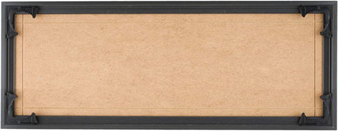 Quadro Frames 7x18 inch Picture Frame, Black, Style P375-3/8 inch Wide Molding...