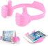 8 Pack Thumbs up Cell Phone Holder, Adjustable Silicone Tablet Stand, Multi Colors Portable Desktop OK Stands Compatible for Smart Phones iPhone i...