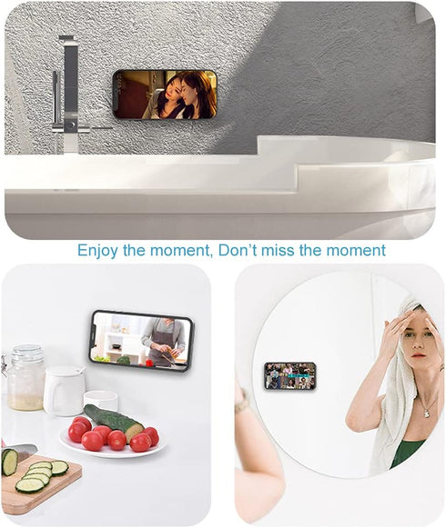 Sticky Magnetic Wall Holder for iPhone Magsafe, Wall Mount, Cradle for iPhone 15/14 / 13/12, pro, Mini, Pro Max, Pack of 2, with Command Strip Adh...