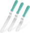 Icing Spatula, U-Taste Offset Spatula Set with 6", 8", 10" Blade, 18/0 Stainless Steel with PP Plastic Handle Angled Cake Decorating Frosting Spat...