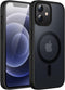 JETech Magnetic Case for iPhone 12/12 Pro 6.1-Inch Compatible with MagSafe, Translucent Matte Back Slim Shockproof Phone Cover (Black)......