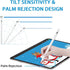 Stylus Pen for iPad 2018-2023, Palm Rejection Tilt Sensor, Magnetic Apple Pen Active Pencil Compatible with iPad Pro 11"/12.9",iPad 10/9/8/7/6,iPa...