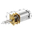 uxcell Micro Speed Reduction Motor DC 6V 50RPM with Full Metal Gearbox 0.18A Electric Gear Box Motor with 2 Terminals for DIY RC...