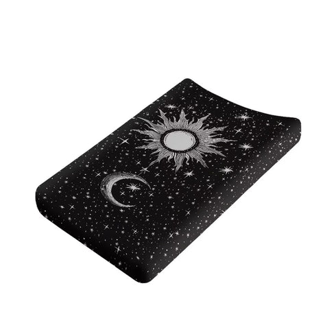 Moon Star and Sun Changing Pad Cover for Baby Girls Diaper Changing Pad Covers 32”x16” Newborn Infant Changing Table Sheet Changing Mat Covers Ult...