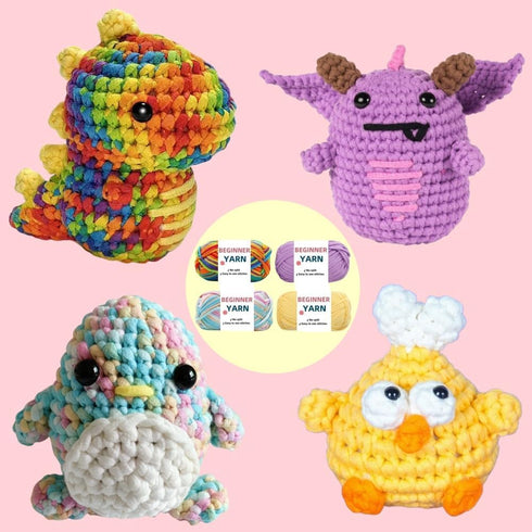 Yarn for Crocheting,Easy Peasy Yarn,Beginner Yarn with Easy-to-See Stitches,Beginner Yarn for Crocheting,Beginner Crochet Yarn......
