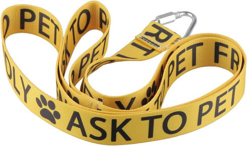 CENWA Friendly Ask to Pet Dog Lead Leash Friendly Dog Nervous Dog Lead Shy Rescue Dog Gift Nervous Shy Dog Gift (Friendly Ask to pet)...