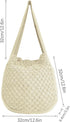 Women's Shoulder Handbags Cute tote bags Aesthetic Crocheted bags Large knit bag Shopping bag for Travel...