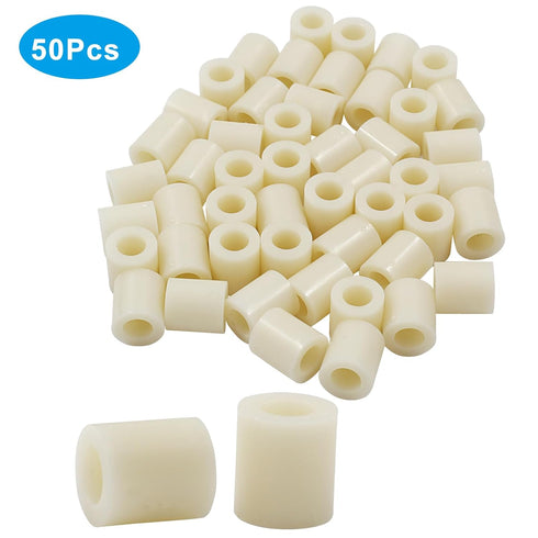 ABS Plastic Spacers 0.45"OD x 0.24"ID x 1/2" Thickness, Unthreaded Standoff Bushing Anti-Vibration Bushing, Multi-Purpose Black Round Washers for ...