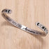 Pingyongchang 2pcs Personalized Cuff Bracelets for Women Teen Girls Her Stainless Steel Inspire Cuff Bangle Friendship Motivational Jewelry Collea...