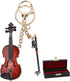 Musical Instrument Keychain, Miniature Violin Keychain,Musical Instrument Gift,Christmas Ornament...