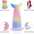 NiHome 2 Pack Iridescent Acrylic Mermaid Tail Scrunchie Holder, Scrunchie Holder Stand, Scrunchie Organizer for Headbands, Hair Ties and Bracelets...