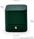 Oirlv Gorgeous Blackish Green Ring Box Premium Leather Ring Bearer Box for Wedding,Proposal Jewelry Gift Case...