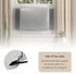 Indoor Air Conditioner Cover, AC Unit Window Cover for Inside Double Insulation with Elastic Drawstring 25L x 17H x 3.5D inches Grey...