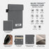 Silent Pocket Faraday Cage Key Fob Holder, Charcoal Grey, 4.3" x 3.5" x 0.5"...