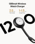 Portable Apple Watch Charger, 1200mAh Magnetic Keychain Wireless Power Bank Watch Charger for iWatch, Portable Magnetic Smart Watch Charger for Ap...