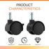 Trash Can Mobile Attachable Wheels Replacement for 8 Gallon to 23 Gallon iTouchless Trash Cans, for Stainless Garbage Can Wheels Parts - 4 Pcs...