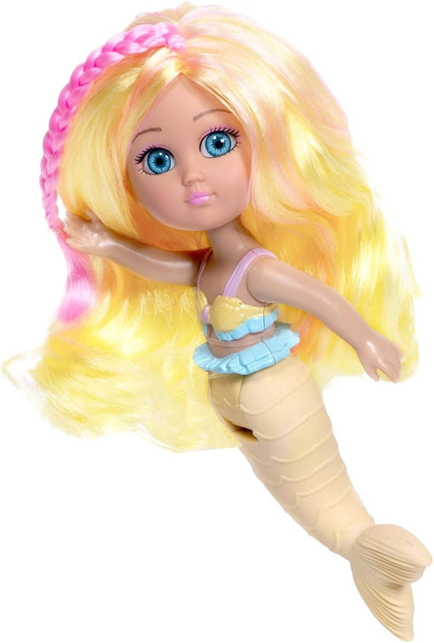 ADORA Water Wonder Mermaid Dolls with Color-Changing Tail in Cold Water, 7" Toy Baby Doll with Movable Waist, Birthday Gift for Ages 1+ - Sandy...
