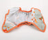 One Size Cloth Diaper Cover Snap with Double Gusset (Dots Fox)...