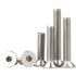 M10-1.5 x 55mm Flat Head Socket Cap Screws Bolts, Stainless Steel 18-8 (304), Bright Finish, Allen Socket Drive,Machine Screws Inner Hex Screw Fas...